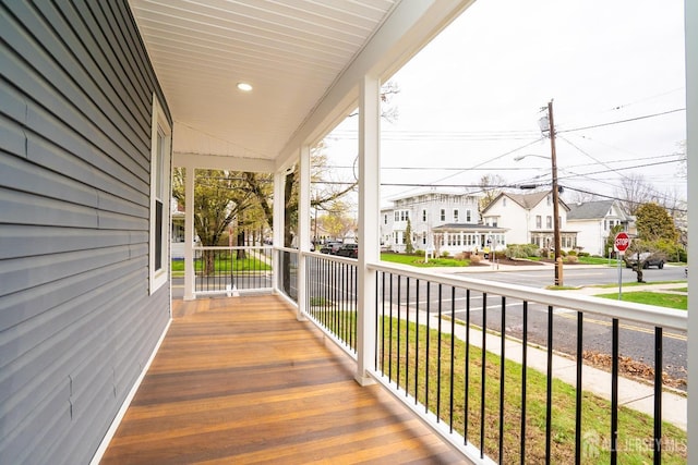 201 Morrison Ave, Hightstown, NJ 08520 - wooden porch with a residential view