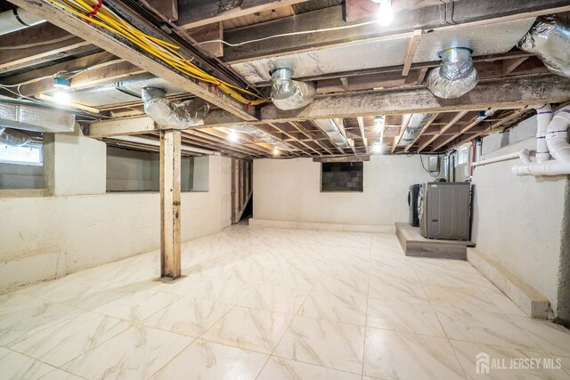 201 Morrison Ave, Hightstown, NJ 08520 - basement featuring washer / clothes dryer