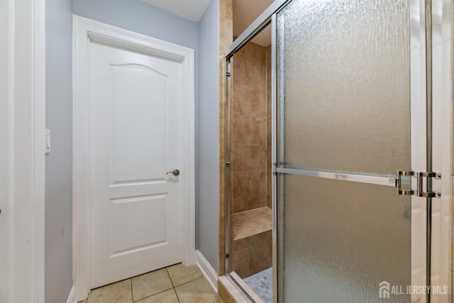32 Cinder Rd Unit 22, Edison, NJ 08820 - full bathroom featuring tile patterned floors and a shower stall