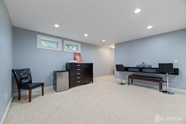 32 Cinder Rd Unit 22, Edison, NJ 08820 - living area featuring light colored carpet and recessed lighting