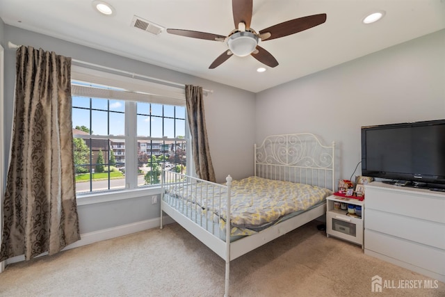 32 Cinder Rd Unit 22, Edison, NJ 08820 - bedroom featuring carpet floors, recessed lighting, and ceiling fan