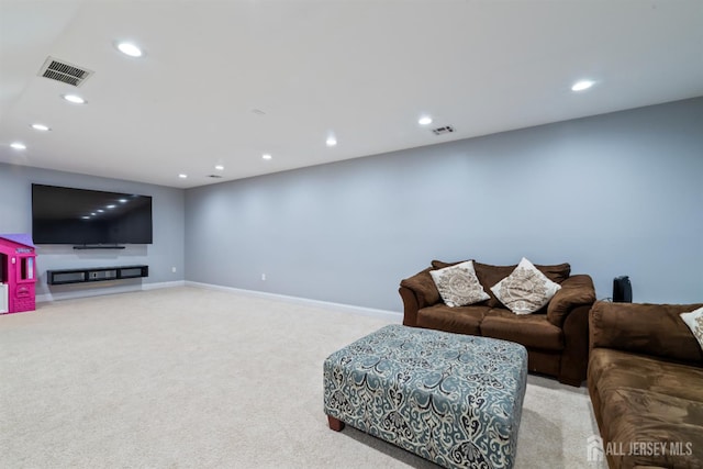 32 Cinder Rd Unit 22, Edison, NJ 08820 - living room featuring carpet flooring and recessed lighting
