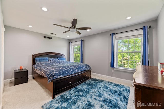 32 Cinder Rd Unit 22, Edison, NJ 08820 - carpeted bedroom featuring recessed lighting and ceiling fan