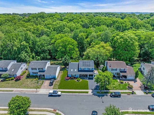 42 Ridge Rd, Edison, NJ 08817 - aerial view of residential area featuring a heavily wooded area