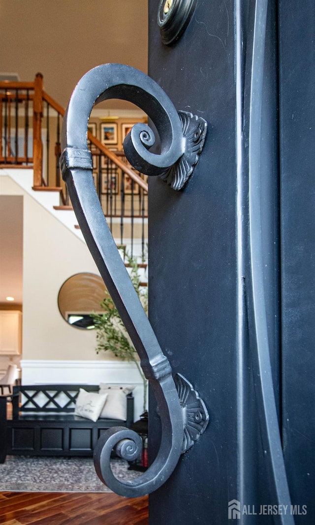 29 Mitchell Dr, Monroe, NJ 08831 - stairs with wood finished floors