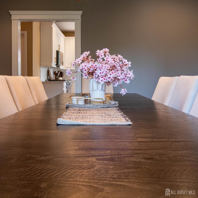 29 Mitchell Dr, Monroe, NJ 08831 - dining area view of stainless steel microwave