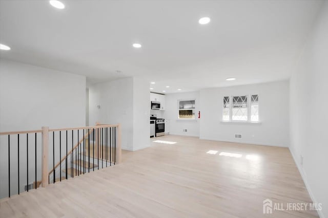 interior space with light wood-type flooring