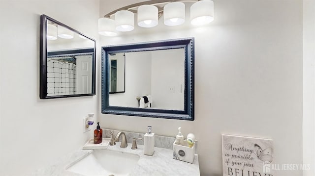 bathroom with a sink