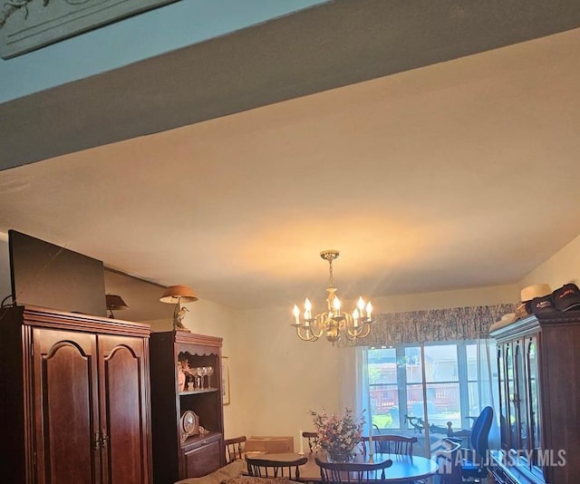 362 Minstrel Ct Unit 362, Old Bridge, NJ 08857 - dining space with a chandelier