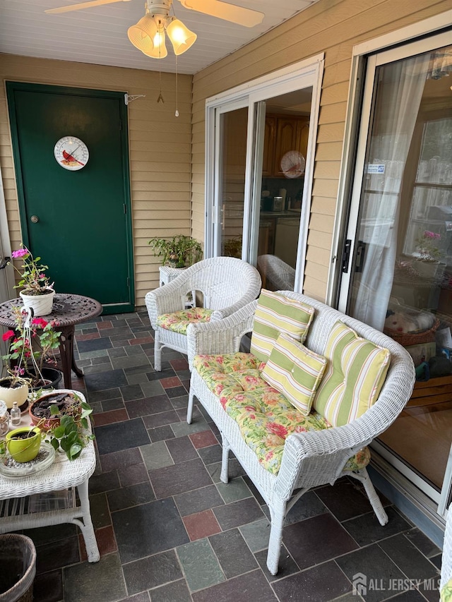 362 Minstrel Ct Unit 362, Old Bridge, NJ 08857 - sunroom featuring ceiling fan