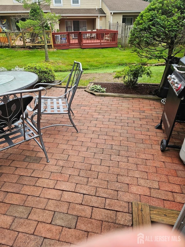 362 Minstrel Ct Unit 362, Old Bridge, NJ 08857 - view of patio / terrace with outdoor dining area and a deck