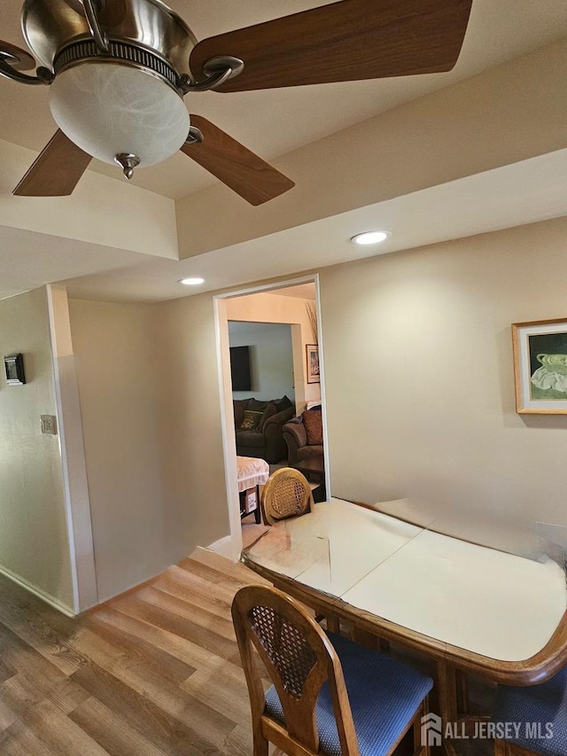 362 Minstrel Ct Unit 362, Old Bridge, NJ 08857 - dining area with wood finished floors, recessed lighting, and ceiling fan