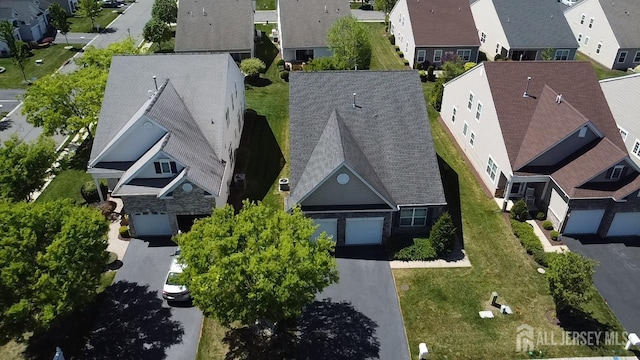 aerial view of residential area