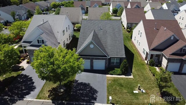 aerial perspective of suburban area
