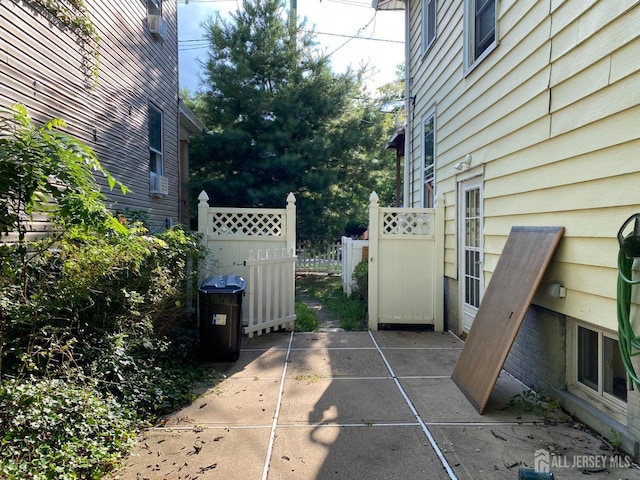 view of patio / terrace with fence