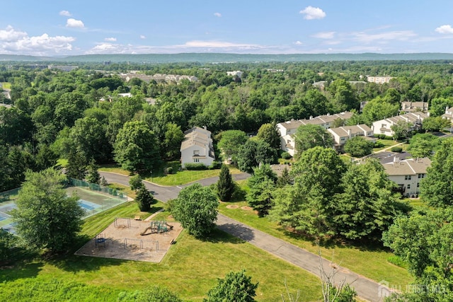 183 Driscoll Ct, Franklin Twsp, NJ 08873 - drone / aerial view of a heavily wooded area