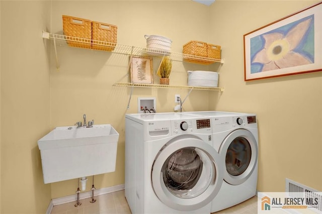 2 Danser Dr, Cranbury, NJ 08512 - washroom featuring washer and clothes dryer and baseboards