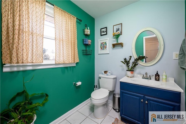 7 Hollywood St, South River, NJ 08882 - bathroom with vanity and tile patterned floors