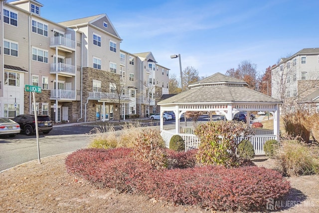 surrounding community with a gazebo