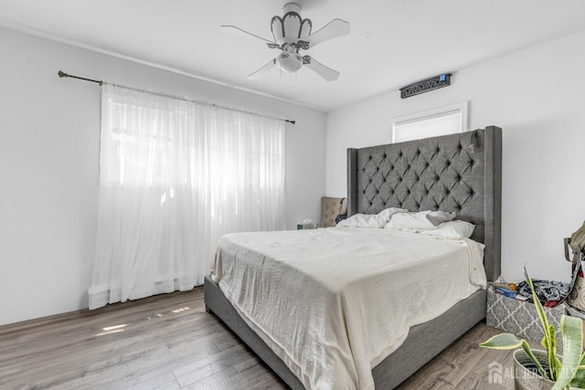 1595 Amwell Rd, Franklin Twsp, NJ 08873 - bedroom featuring wood finished floors and ceiling fan