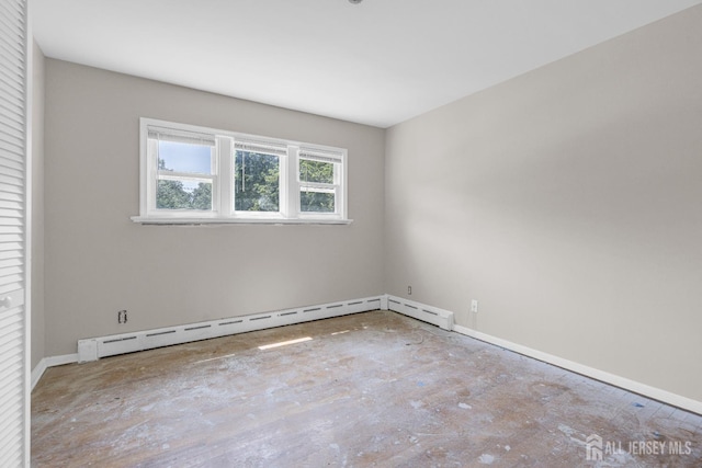 1595 Amwell Rd, Franklin Twsp, NJ 08873 - spare room with baseboard heating and baseboards