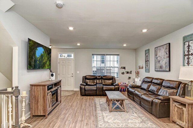 2206 Stelmaszek Rd, Sayreville, NJ 08859 - living area with light wood-style floors and recessed lighting