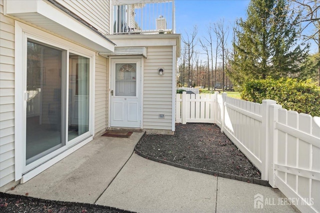 view of patio / terrace with fence