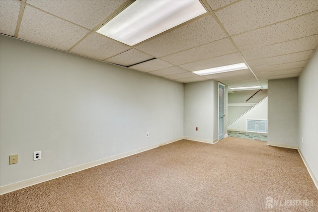 4 Bodnarik Rd, Edison, NJ 08837 - carpeted empty room featuring a paneled ceiling and baseboards