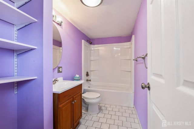 104 Old Matawan Rd, Old Bridge, NJ 08857 - bathroom with vanity, tile patterned flooring, and washtub / shower combination