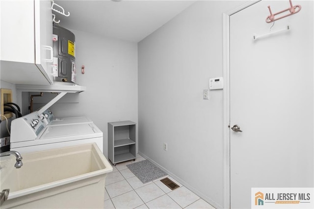 29 Ethan Allen Dr Unit B, Monroe, NJ 08831 - washroom featuring light tile patterned flooring and independent washer and dryer