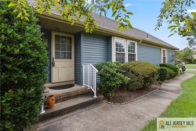 29 Ethan Allen Dr Unit B, Monroe, NJ 08831 - doorway to property with roof with shingles