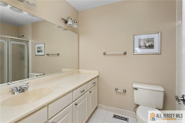 29 Ethan Allen Dr Unit B, Monroe, NJ 08831 - full bath featuring a stall shower, tile patterned flooring, and vanity