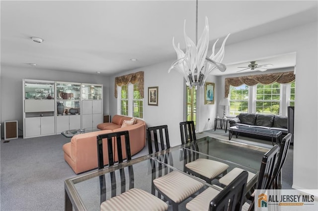 29 Ethan Allen Dr Unit B, Monroe, NJ 08831 - carpeted dining room featuring healthy amount of natural light and a ceiling fan
