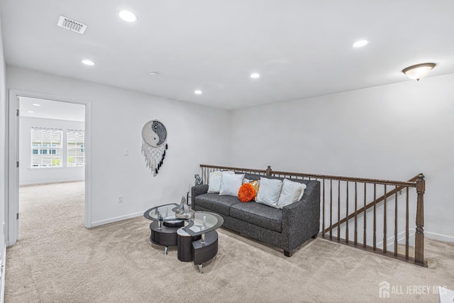 18 Larkspur Ln, Monroe, NJ 08831 - carpeted living area featuring recessed lighting and baseboards