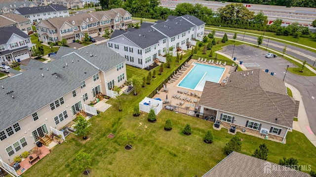 18 Larkspur Ln, Monroe, NJ 08831 - bird's eye view of a pool