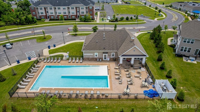 18 Larkspur Ln, Monroe, NJ 08831 - bird's eye view of a pool