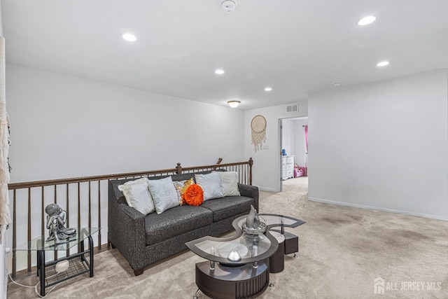 18 Larkspur Ln, Monroe, NJ 08831 - living area with recessed lighting and carpet flooring