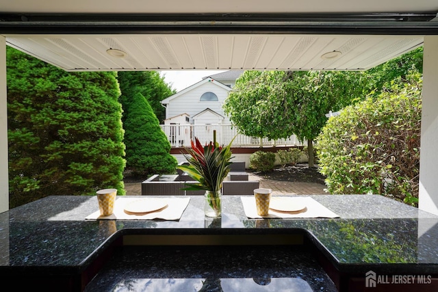 369 N Main St, Milltown, NJ 08850 - view of patio featuring outdoor dining space and a deck