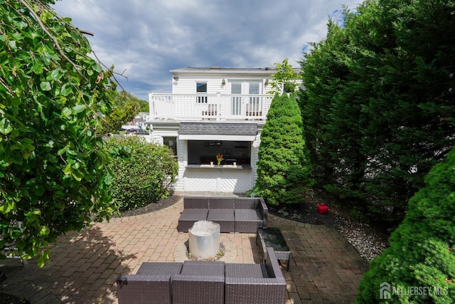 369 N Main St, Milltown, NJ 08850 - rear view of house with a patio area and a balcony