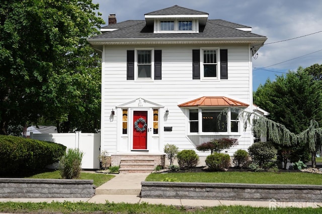 369 N Main St, Milltown, NJ 08850 - traditional style home with a chimney and roof with shingles