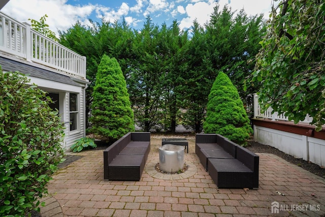 369 N Main St, Milltown, NJ 08850 - view of patio / terrace with an outdoor living space