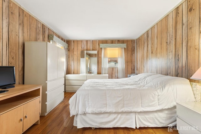 10 Denman Dr, Fords, NJ 08863 - bedroom featuring wood walls and wood finished floors