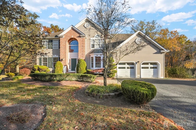 front facade featuring a garage