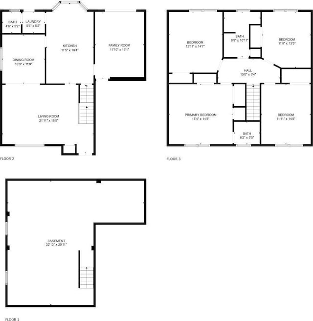 136 Carroll Ave, Woodbridge Proper, NJ 07095 - view of property floor plan