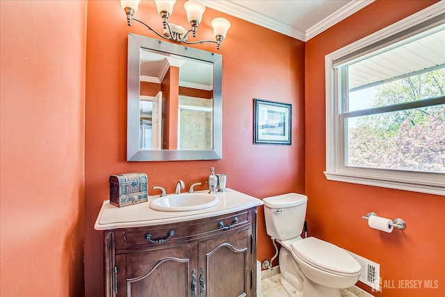 4 Hollis Rd, East Brunswick, NJ 08816 - bathroom with vanity and crown molding