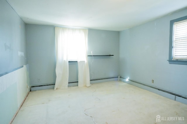 view of spare room