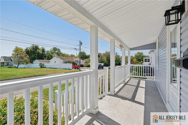 balcony with a porch