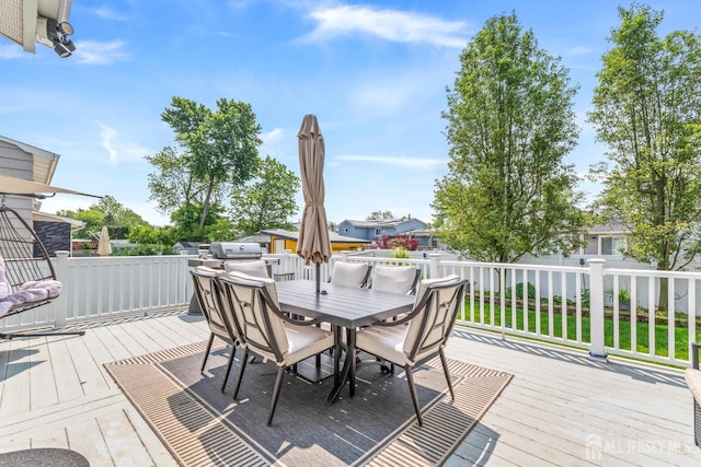 27 York St, Old Bridge, NJ 08857 - deck with outdoor dining area