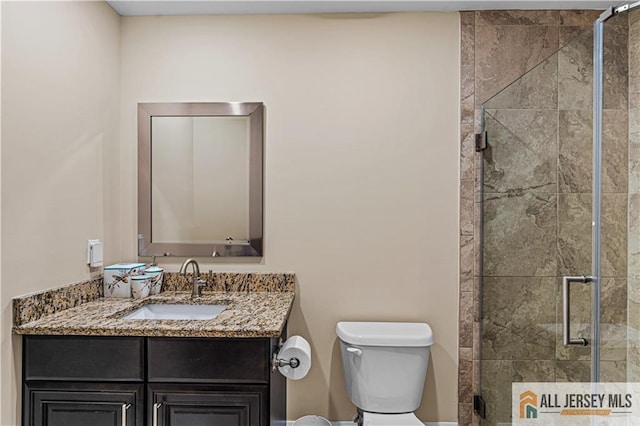 153 Scarborough Rd, Montgomery, NJ 08502 - bathroom featuring toilet, a shower stall, and vanity