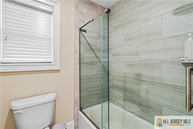 153 Scarborough Rd, Montgomery, NJ 08502 - full bathroom featuring shower / bath combination with glass door and toilet